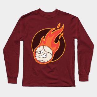 Fire Baseball Long Sleeve T-Shirt